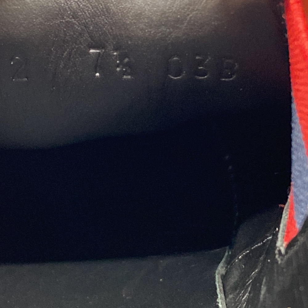 Gucci Slip On Leather Tennis Sneakers Blue - Picture 10 of 10